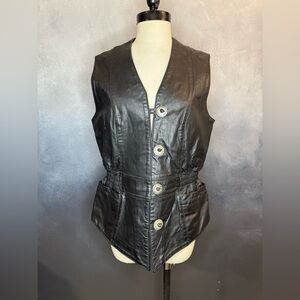 Harley-Davidson Women's Black Leather Vest